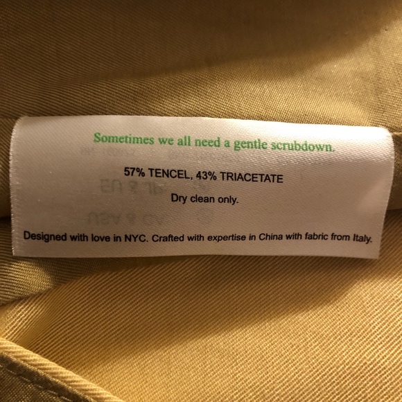 M.M. LaFleur Drawstring Waist Pale Yellow Blazer Size 12 - Picture 15 of 16